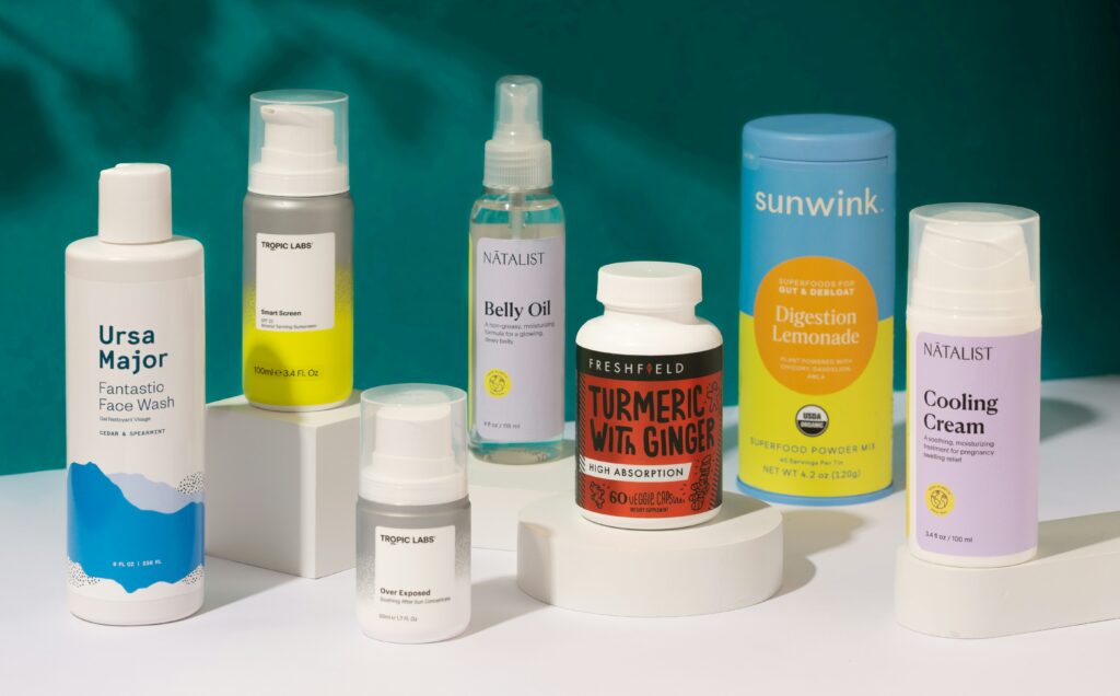 assortment of free product samples